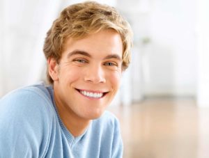 young man smiling